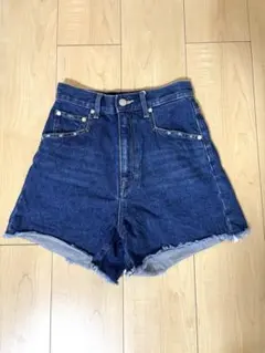 EMODA ダークブルー ハイウエストショートパンツ S