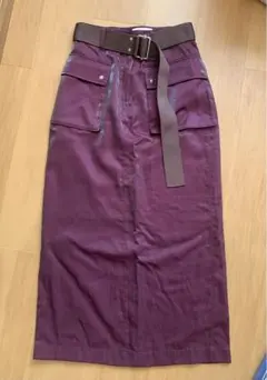 CREOLME クレオルム　ベルト付きロングスカート