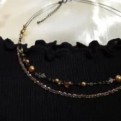 ☆２連ビーズネックレス☆
