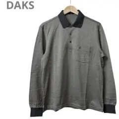 DAKS ダックス メンズ長袖ポロシャツ グレー 綿 Lのサムネイル