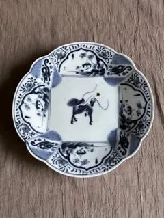 皿■孔雀紋 呉須染付 花唐草 中国 明～清 広東・福建省 古玩 唐物 時代物■ m31849038402_2.jpg?1738024370