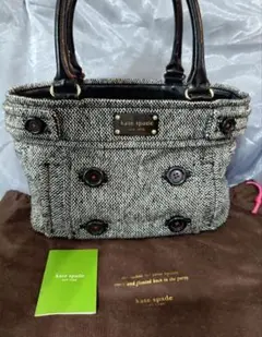 kate spade ツイード ハンドバッグ