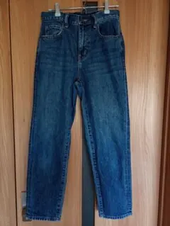 テーパードデニム　神デニム　アンクル丈　22 UNIQLO　S