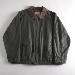 エルエルビーン　オイルドジャケット　カバーオール　裏地チェック　美品