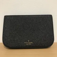 ケイトスペード kate spade グリッター ラメ ポシェット バッグ 黒