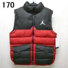 NIKE ナイキ ジョーダン パファーベスト ダウンベスト 170cm 赤黒