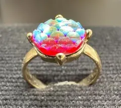 た*）様 遺品整理 生前整理 鱗模様リング 指輪 整理番号17