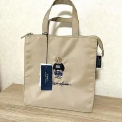 ポロベア刺繍　ミニトートバッグ