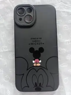 ミッキーマウス iPhoneケース ブラック　iPhone13