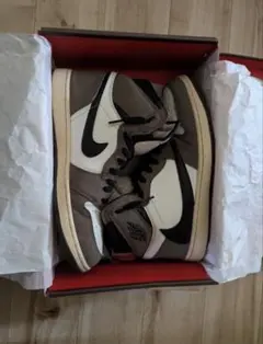 Nike ×Travis Scott Air Jordan 1 ダークモカのサムネイル