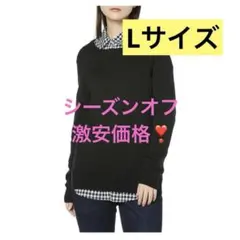 セーターLサイズセーター ライトウエイト クルーネック 長袖 レディース