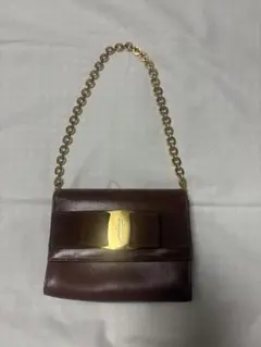 Ferragamo ダークブラウンハンドバッグのサムネイル
