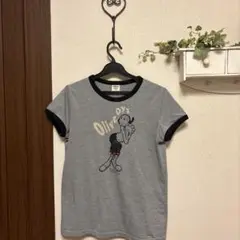 オリーブ・Tシャツ グレー 半袖ユニクロ