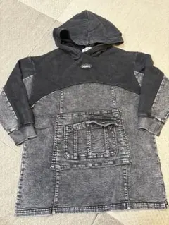 【x-girl stages】デニム切り替えワンピース　110