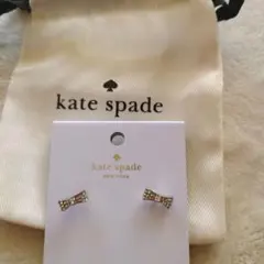 kate spade リボン型ピアス シルバー