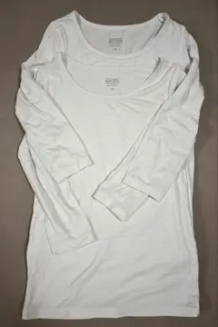 UNIQLO HEATTECH 長袖下着120サイズ、白色2枚セット