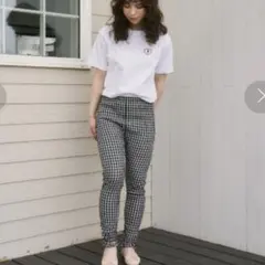 MIRO AMURETTE/ギンガムチェックレギンス（フリーサイズ）