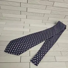 Salvatore Ferragamo ネクタイ ネイビー系　象