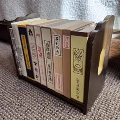 《復刻版・美しい装丁本》夏目漱石選集9冊セット/ 鑑賞の手引きと本棚付