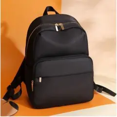 新品 黒 シンプル リュック レディース 通勤 通学 軽量 防水コンパクト