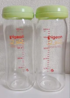 pigeon 母乳実感ガラス哺乳瓶 240ml 2個セット
