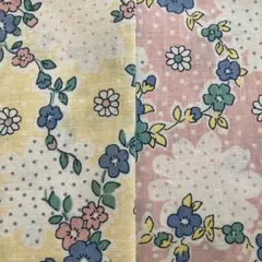 USAコットン30's復刻柄Chanteclaireの花柄2枚セット