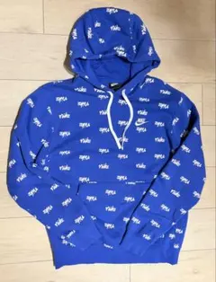 Nike ナイキ　ロゴパターン パーカー 青
