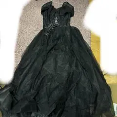 ドレス　発表会　黒　ロングドレス