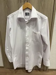 スーツセレクト カッターシャツ　ワイシャツ　L-82 ピンク　ノンアイロン　美品