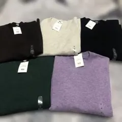 ユニクロ　カシミヤニットセーター　Mサイズ 5色セット　新品未使用