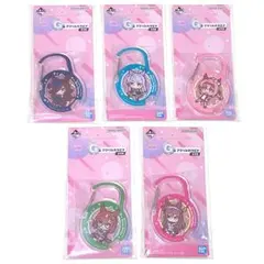 一番くじ ウマ娘 9弾 G賞 アクリルカラビナ ライスシャワー 他 ５個セット