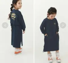 新品 デビロック バックデザイン 長袖ワンピース 120
