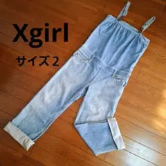 Xgirl サロペット サイズ2　オーバーオール　エックスガール　オールインワンのサムネイル