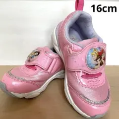 【匿名発送】ムーンスター　ディズニープリンセス　光るスニーカー