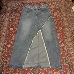 Evis Jeans デニムロングスカート スリット入り