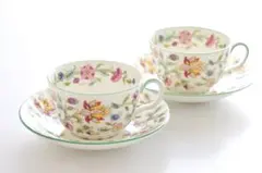ミントン　ハドンホール ティーカップ＆ソーサー 2個セット　MINTON