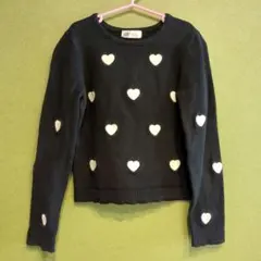 H&M ハート柄 セーター 122/128