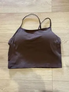 GU カップ付きキャミソール ブラウン Ｌ