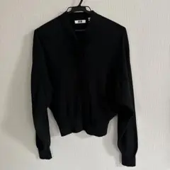 UNIQLO U ブラック 長袖カーディガン