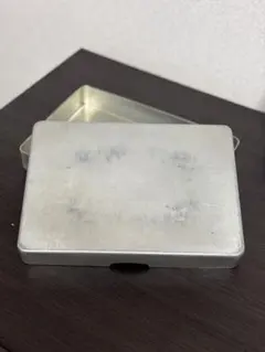 アルミ製 弁当箱 長方形 シンプル　レトロ　アクセサリー　収納などにも　ケースのサムネイル