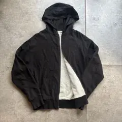 古着　80s ダブル　フェイス　パーカー　アメリカ製　裏　サーマル