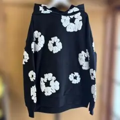 早い者勝ち　デニムティアーズ　パーカー　ブラック　M