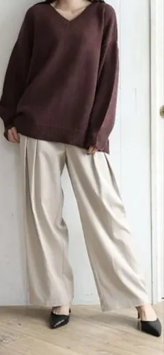 Edit Sheen エディット シーン タックトラウザーパンツ S