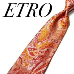 3780✨極美品✨エトロ ネクタイ ペイズリー 植物柄 花柄 - メルカリ