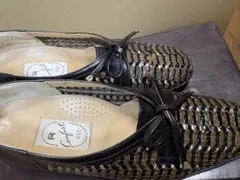 RIZ Comfort パンプス メッシュ編み込み リボンのサムネイル