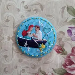 ディズニー刺繍缶バッチコレクション　アリエル