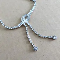 ネックレス　リボンモチーフ