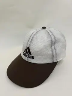 【old adidas】メッシュキャップ ホワイト/ブラウン