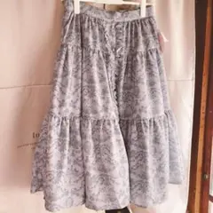 しまむら　青木美沙子　ニナス　トワルドジュイ　リバーシブルスカート　L