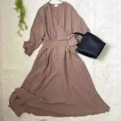 値下‼️アーバンリサーチドアーズ　ロングワンピース ブラウン